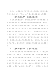 党建引领为生态文明建设“保驾护航”（县）