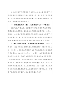 区河长制工作开展情况报告