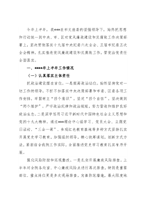 2022年上半年党风廉政建设和反腐败工作总结报告