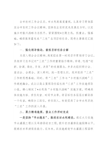 贯彻落实全市农村工作会议精神的汇报