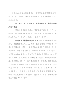 抓党建促乡村振兴经验交流材料