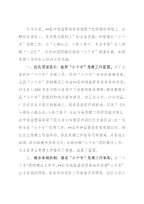 “小个专”党建工作汇报