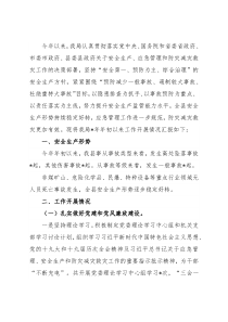 县应急管理局安全生产工作汇报材料
