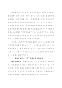 法院工作总结：高擎利剑除黑恶 法槌千钧护正义