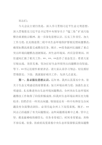 在全州生态环境保护委员会全体会议上的讲话