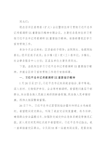 区委书记在区委常委（扩大）会议暨传达学习贯彻习近平总书记考察调研XX重要指示精神专题会议上的讲话