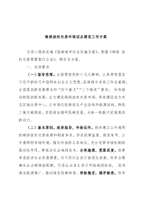 碳排放权交易市场试点建设工作方案