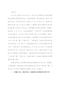 在县政府扫黑除恶专项斗争“回头看”暨“六清”行动推进会议上的讲话