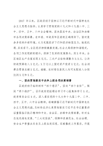 区政府班子述职报告