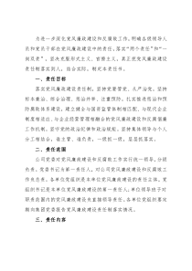 党风廉业建设责任书