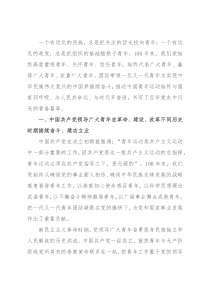 共青团2022年建团100周年专题党课讲稿