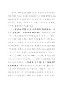 市加强村（社区）党组织书记队伍建设情况汇报