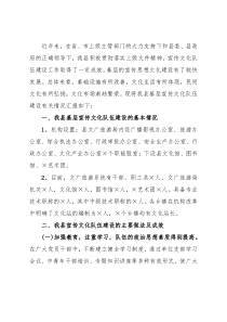 县文化领域人才队伍基本情况调研报告