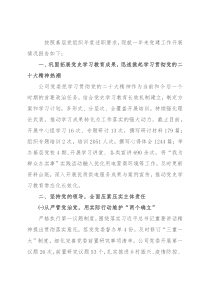 国企党委2022年基层党组织述职报告