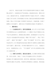 2022年党委书记抓基层党建工作述职报告