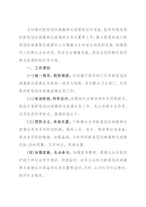 村肺炎疫情防控应急方案