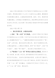 党支部2021年工作总结和2022年工作计划