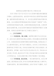 城管局优化营商环境专项工作情况汇报