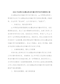 2022年法院打击整治养老诈骗专项行动开展情况汇报