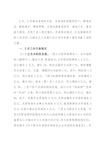 税务局X年度重点工作总结