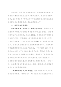 关于建设现代农业大县和乡村产业振兴、农业产业化招商工作汇报