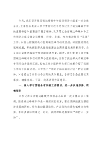 董事长在碳达峰碳中和行动领导小组第一次会议上的讲话