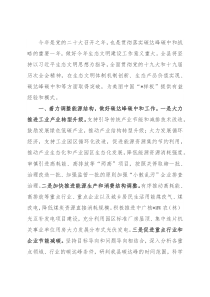 县生态文明建设和生态环境座谈发言材料