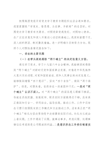 国企业副总经理党史学习教育五个带头专题民主生活会对照检查材料