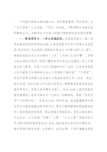 组织振兴经验交流材料