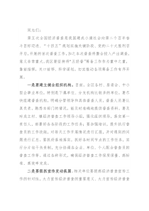 常务副区长在“五经普”专题调研座谈会上的讲话