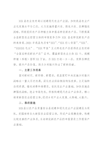 X县名特优新农产品创建典型案例