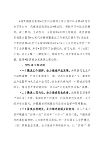 镇贯彻落实县党代会精神工作汇报