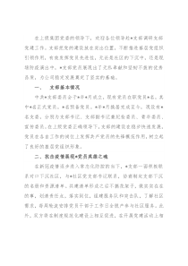 某支部党建工作情况汇报