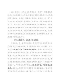 2021年度党委班子成员述职述廉报告