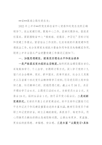 高速公路收费所党支部关于2022年上半年全面从严治党暨党建工作情况的报告