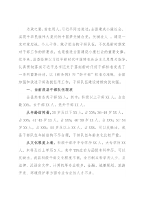 干部队伍建设情况报告