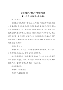 因工作量大,增派人手的请示报告