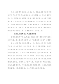 在国家安全工作会议上的讲话提纲