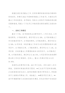 2022年上半年街道办事处重点工作督查报告