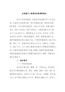 区菜篮子工程建设进展调研报告