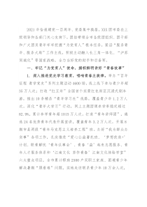 团市委年度重点工作总结