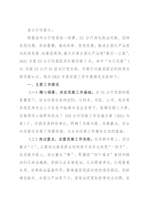 银行分行2021年度巡察工作报告