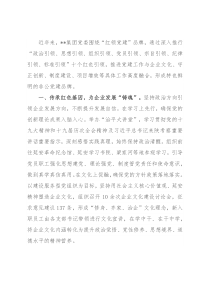 非公企业党建典型经验材料