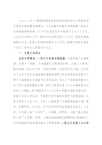 镇2021年工作亮点和下一步打算