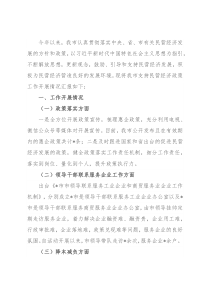 市促进民营经济发展工作情况汇报