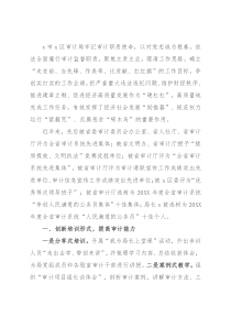 区审计局先进事迹材料