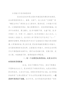 乡村振兴示范村典型材料