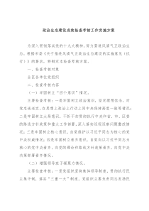 政治生态建设成效检查考核工作实施方案