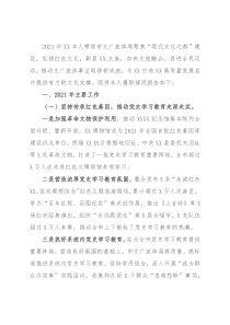 文化广电旅游体育局党组书记述职报告