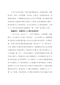 研讨发言：全力打造青年人才友好示范